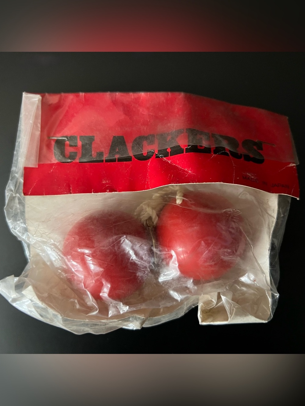 Red Clackers, Kerbangers, Click Clackers, Knockers~Brand New in Package